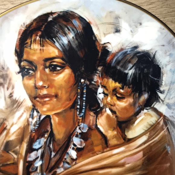 Navajo Princess by Don Ruffin Plate W/Hanger EUC - Picture 3 of 7